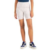INC International Concepts Snakeskin-Print Bike Shorts Size 3X-Large Light Grey