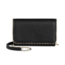 INC International Concepts Valliee Multi Compartment Crossbody (Black, One Size)