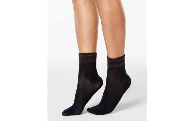  Varsity-Stripe Socks (Navy, 9/11)