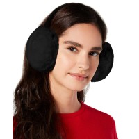 INC International Concepts Velvet & Faux-Fur Earmuffs, Black