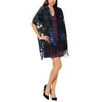 INC International Concepts Women’s Sparkle Rose Fringe Wraps, Blue