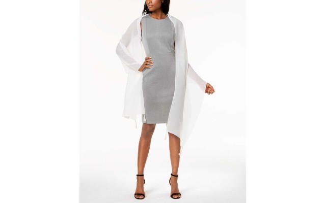  Women’s Tassel Pleated Wraps, White