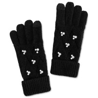 INC International Concepts Women’s Embellished Gloves, Black