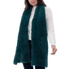 INC International Concepts Women’s Faux-Fur Scarf, Teal