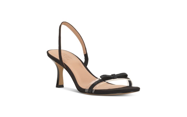  Women’s Linnette Mid-Heel Dress Sandals, Black, 5M