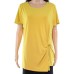  Women’s Plus Size Twisted Asymmetrical Pullover Blouse Tops, Yellow, 4X Plus