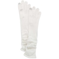INC International Concepts Women's Ruched Long Gloves, Ivory