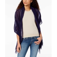 INC International Concepts Women’s Solid Cotton Hijab & Wraps, Navy