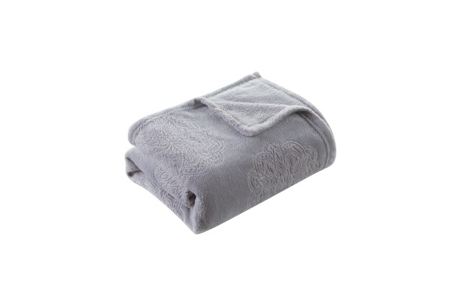  50 X 60 Textured Throw, Grey