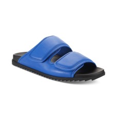 International Concepts Men’s Levine Strap Sandal Slipper, Blue, 10
