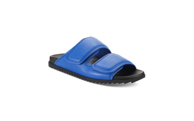 International Concepts Men’s Levine Strap Sandal Slipper, Blue, 10