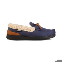 Isotoner Men’s Vincent Moc Slipper – Cognac, XX-Large