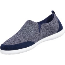 Isotoner Men’s Zenz Sport-Knit Indoor/Outdoor Slippers, Navy, 9