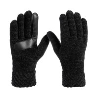 Isotoner Signature Women’s Chenille Cable-Knit Gloves – Black