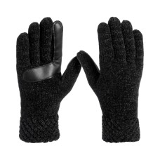 Isotoner Signature Women’s Chenille Cable-Knit Gloves – Black
