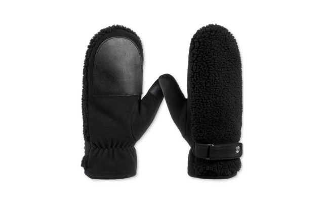  Signature Women’s Fleece-Lined Berber Mittens – Black