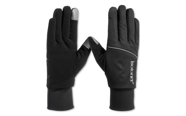  Signature Women’s Sport Jersey Reflective Water-Repellent Gloves – Black, Large/X-Large