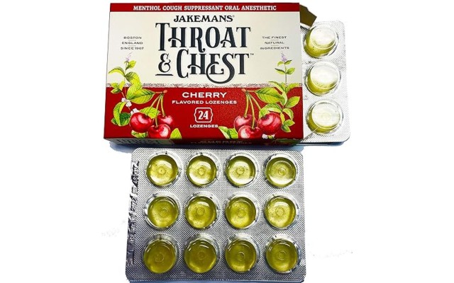  Cherry Throat & Chest 24 Lozenges Box