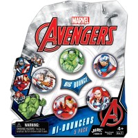 JA-RU Marvel Avengers Bouncy Superballs Super Hi Bounce 1.2″ (1 Pack of 5 Balls) Hulk, Thor, Cap America & Friends Fidget Balls Small Toys for Kids Prize Giveaways Gift Birthday Supplies B-6805-1