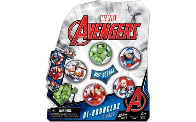  Marvel Avengers Bouncy Superballs Super Hi Bounce 1.2″ (1 Pack of 5 Balls) Hulk, Thor, Cap America & Friends Fidget Balls Small Toys for Kids Prize Giveaways Gift Birthday Supplies B-6805-1