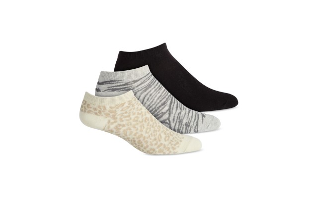 Jenni 3-pk. Animal Socks Animal Printblack Osfm