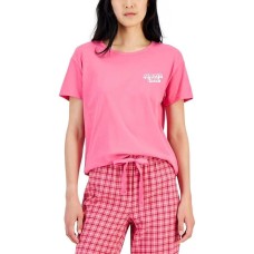 Jenni Women’s Graphic-Print Crewneck Pajama Top (Always Late, XX-Large)