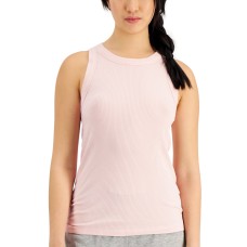Jenni Women’s High-Neck Pajama Tank Top, Pink, Small