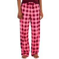 Jenni Women’s Printed Wide-Leg Pajama Pants, Pink, Large