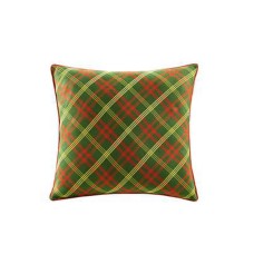 Jla Home Holiday Plaid 2-Pack Decorative Pillow, 20″ x 20″, Green