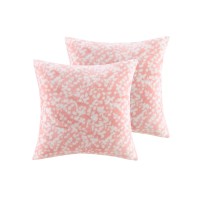 Jla Home Patterned 2-pack Decorative Pillows, Pink, 18″ x 18″