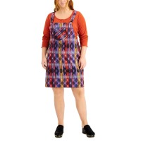 Jolie & Joy Full Circle Trends Plus Trendy Plaid Shirtall, 1X, Assorted