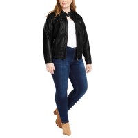Jou Jou Trendy Plus Size Faux-leather Black XLarge