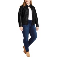 Jou Jou Trendy Plus Size Faux-leather Black XLarge