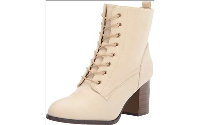  Women’s Ankle Boots and Booties, Bone, 10