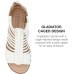  Women’s Delilah Gladiator Sandals, White, 9M
