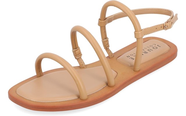  Women’s Karrio Multi-Strap Sandals, Tan, 9.5