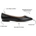  Women’s Renzo Jeweled Flats, Black, 8.5