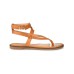  Womens Tangie Tru Comfort Foam Multi Strap Flat Sandals, Tan, 9.5