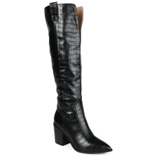 Journee Collection Women’s Therese Wide Calf Boots Shoes, Black, 9.5