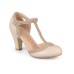  Womens Tru Patent Pointed Toe Pumps, Nude, 9Wide