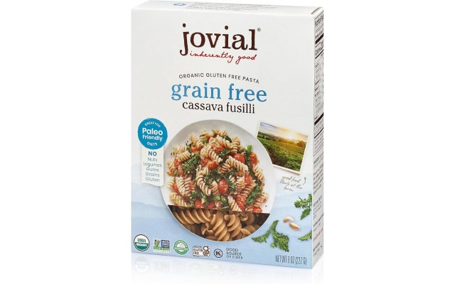 , Organic Cassava Fusilli Pasta, 8 oz, 1 Pack