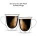  Serene Double Walled Insulated Glasses Coffee Mug (Set of 2) 13.5 Ounces