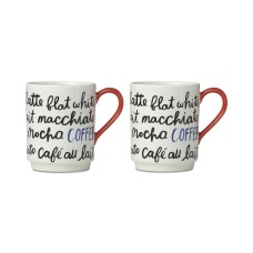 Kate Spade 2-pc. Piping Hot Coffee Mug Set White