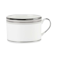 Kate Spade New York Tea Cups, White/Silver