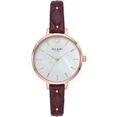 Kate Spade New York Women’s Metro Purple Quilted Leather Strap 34mm