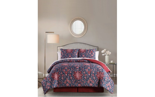  Samantha Jewel 6-Piece Twin Comforter Set, Multi, Twin