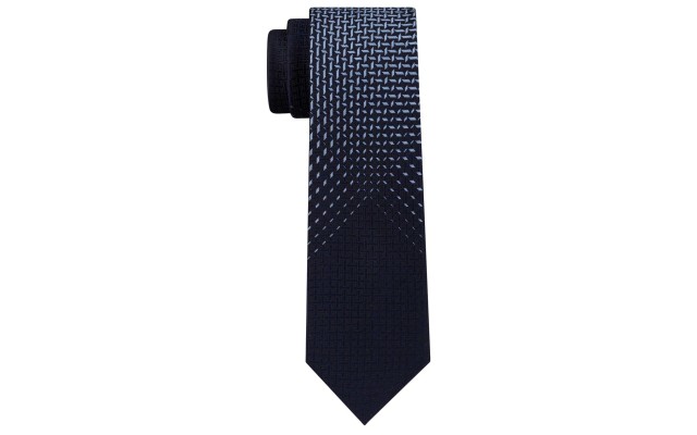  Reaction Men’s Fade Out Panel Skinny Tie (Navy)