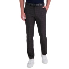 Kenneth Cole Reaction Mens Techni-Cole Performance Tech Pocket Slim Fit Dress Pants, Chocolate, 30×32