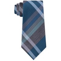 Kenneth Cole Reaction Men’s Tre Plaid Ties, Bright Blue