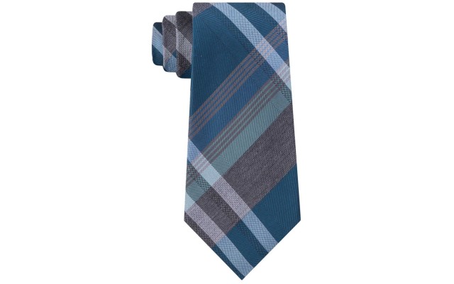  Reaction Men’s Tre Plaid Ties, Bright Blue